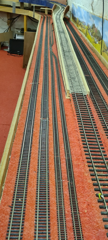 Test Track showing lower end of O gauge ramp